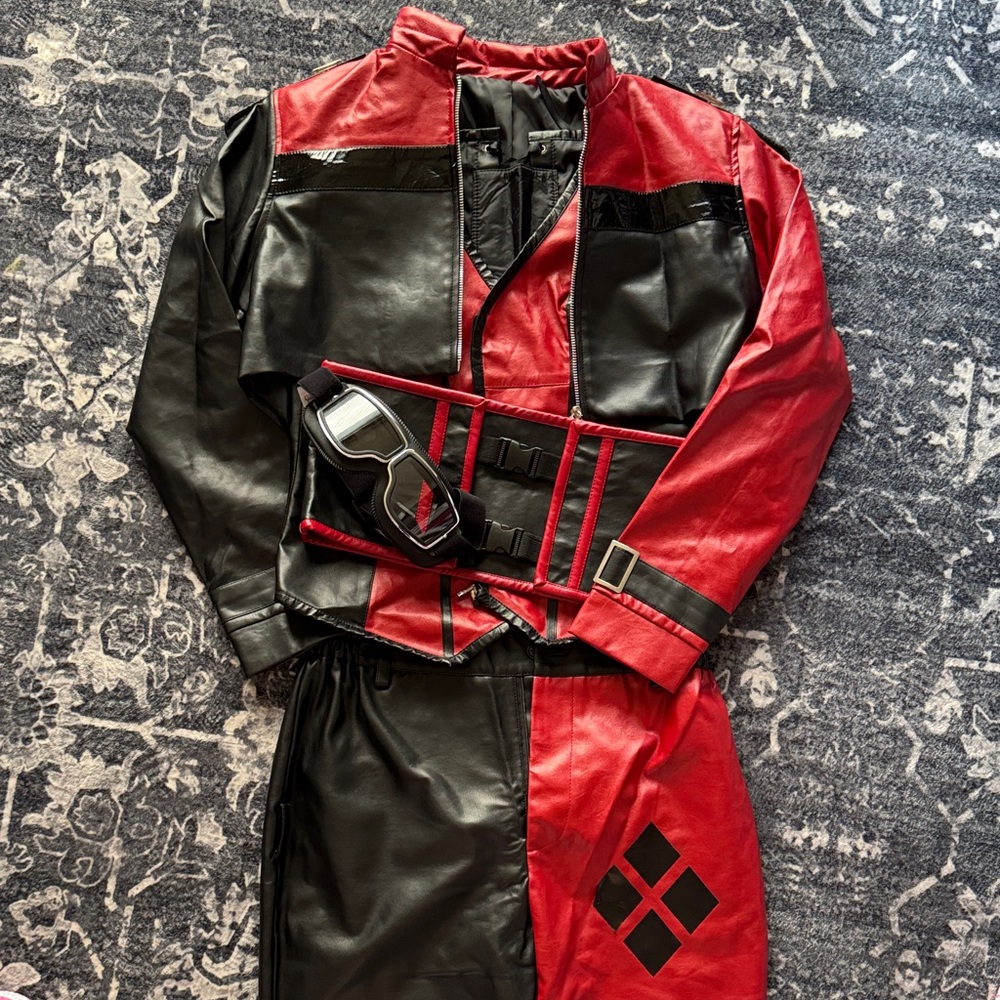 Harley Quinn Red and Black Costume